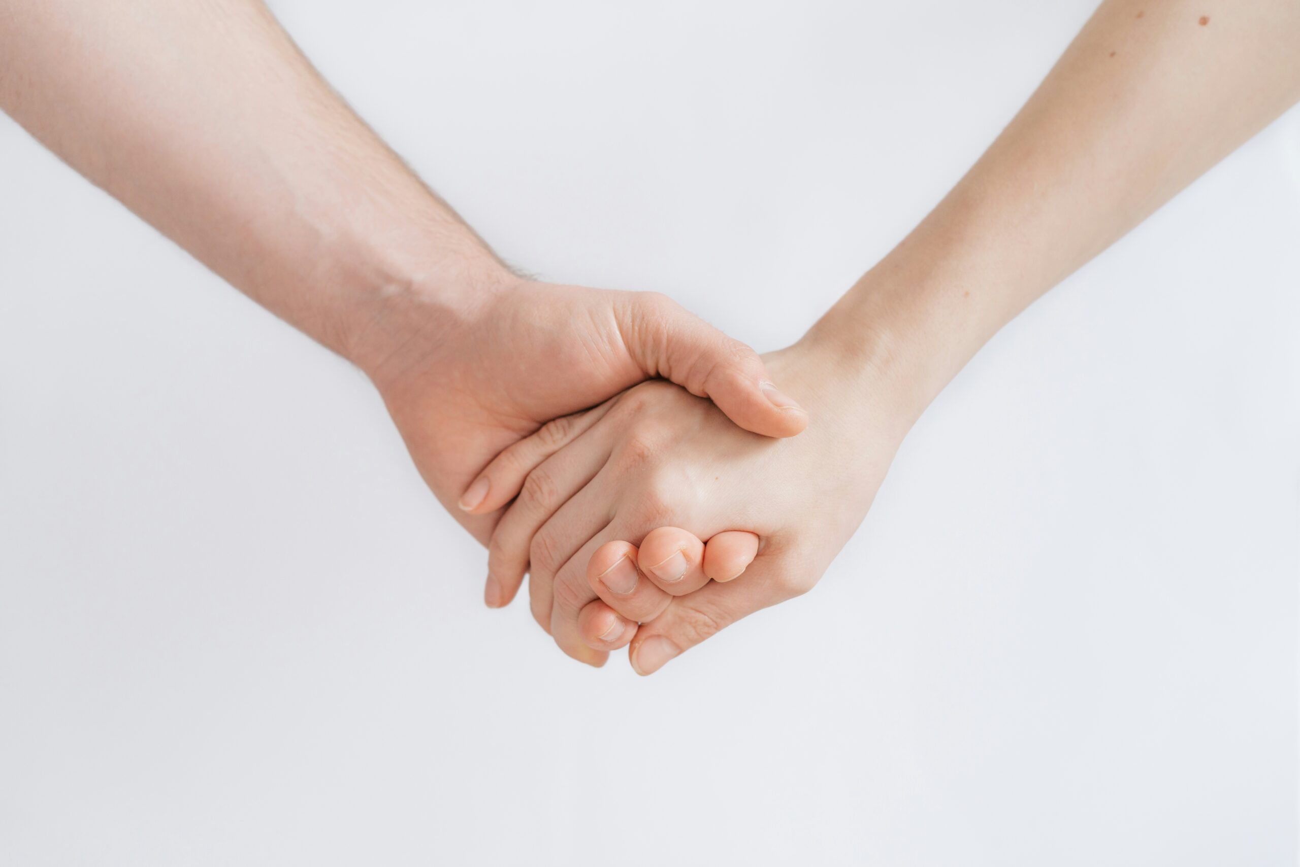 holding hand
